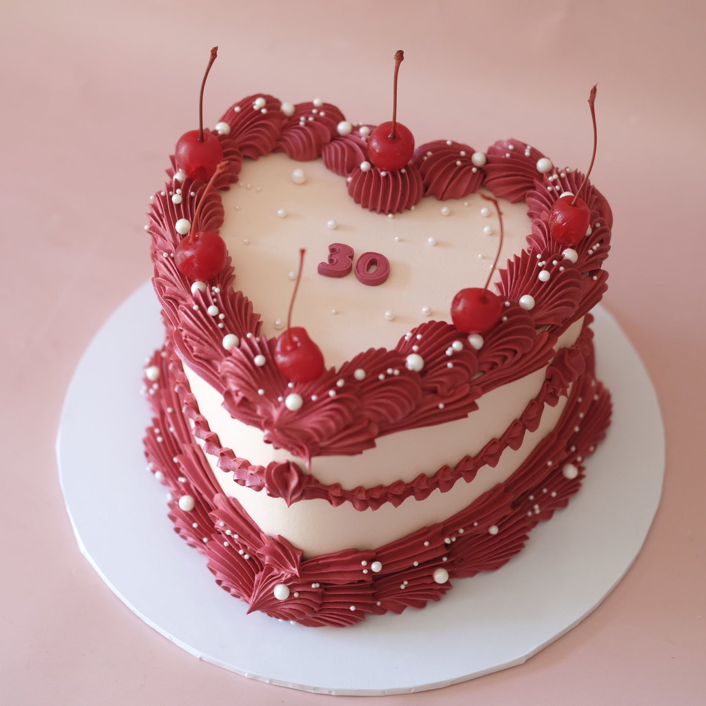 Cherries and Sprinkles ! Cherrinkles | Vintage Heart Cake