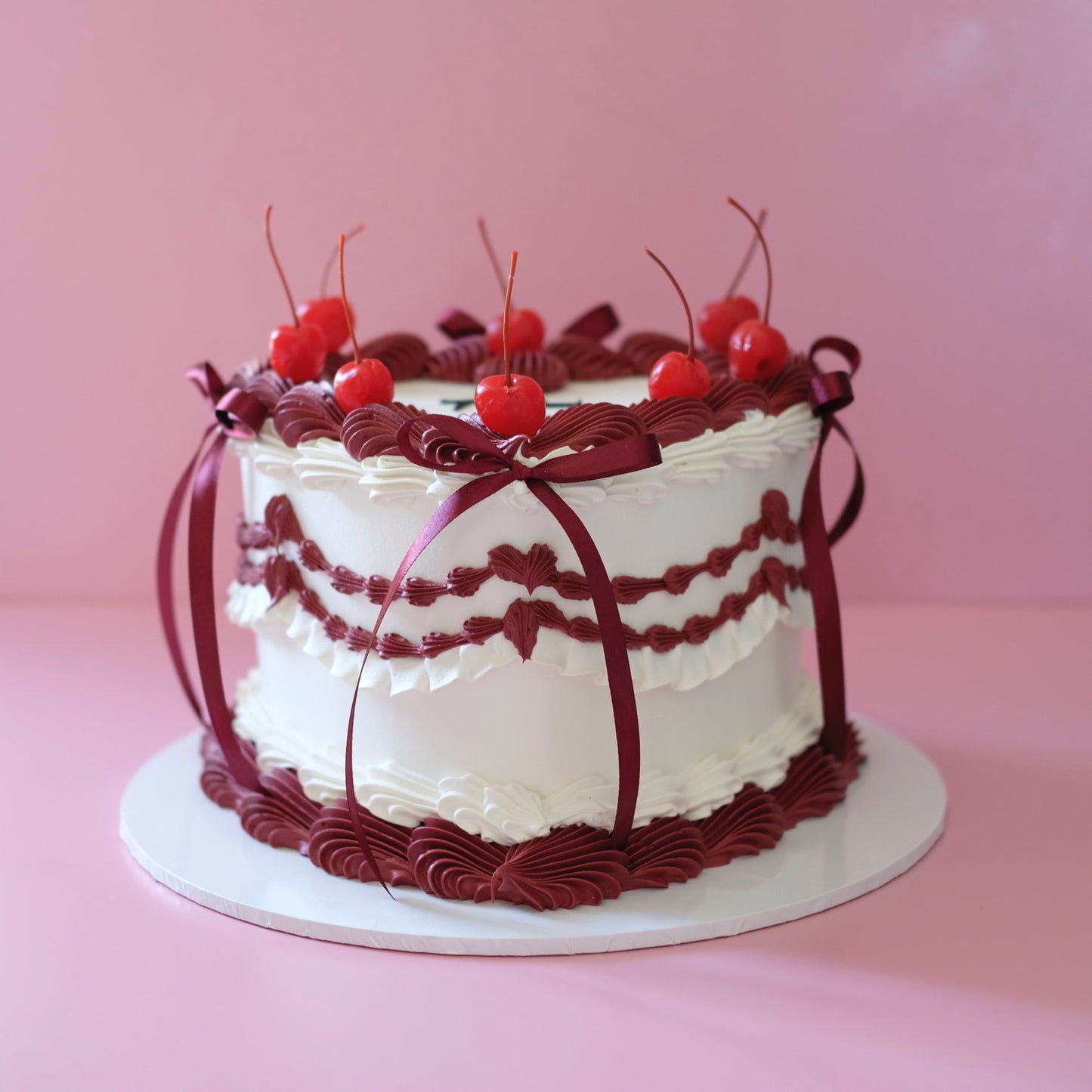 Lulu Lace Vintage Heart Cake | Cherries & Coquette