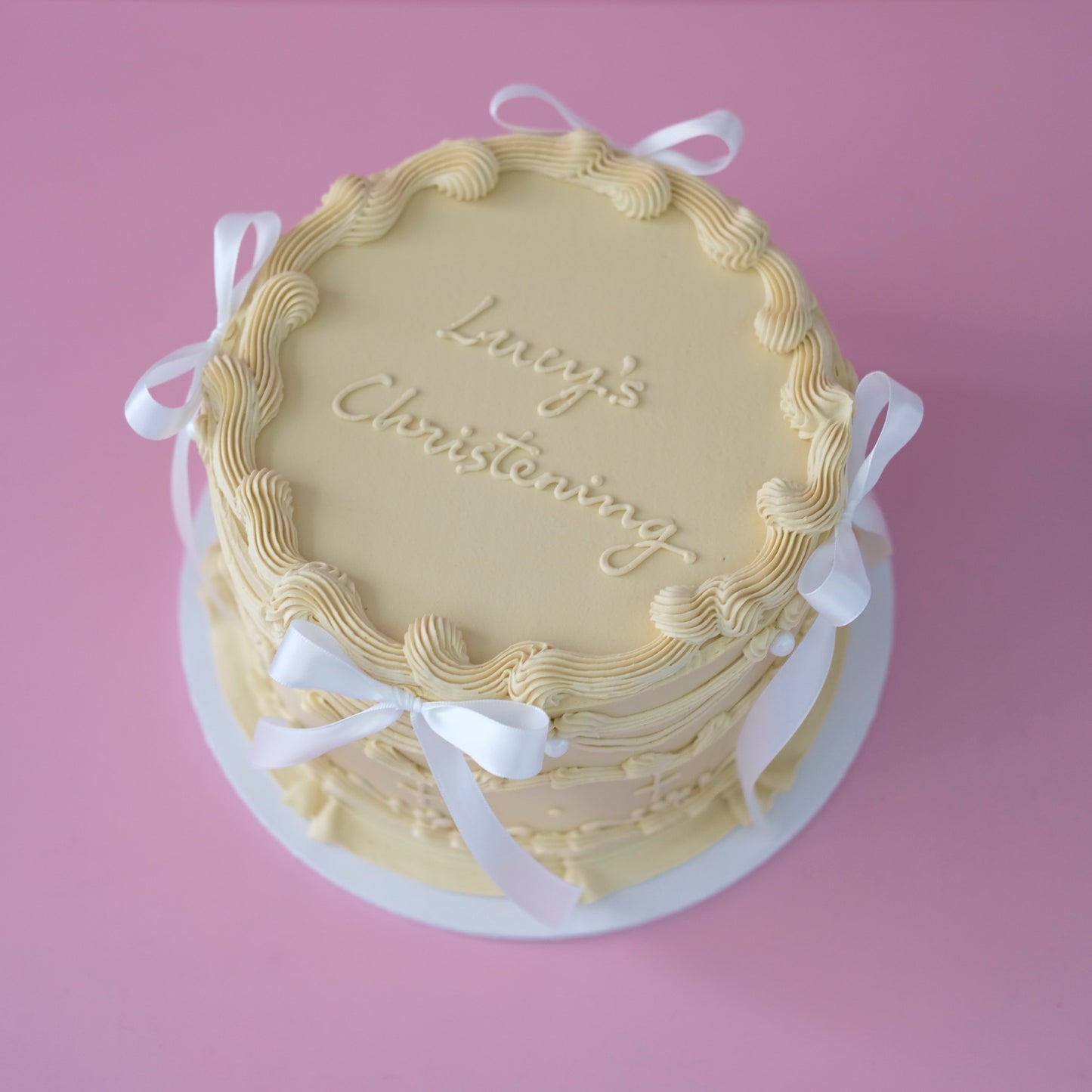 Vintage Round Cake | Eternal Blessings