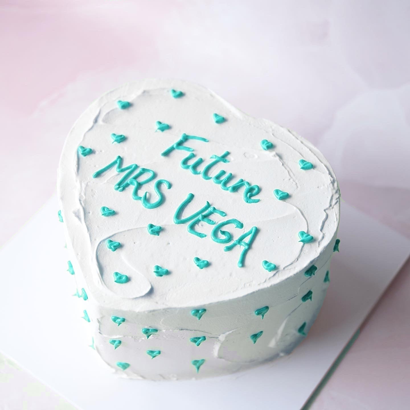 Mini Hearts on Heart Vintage Cake