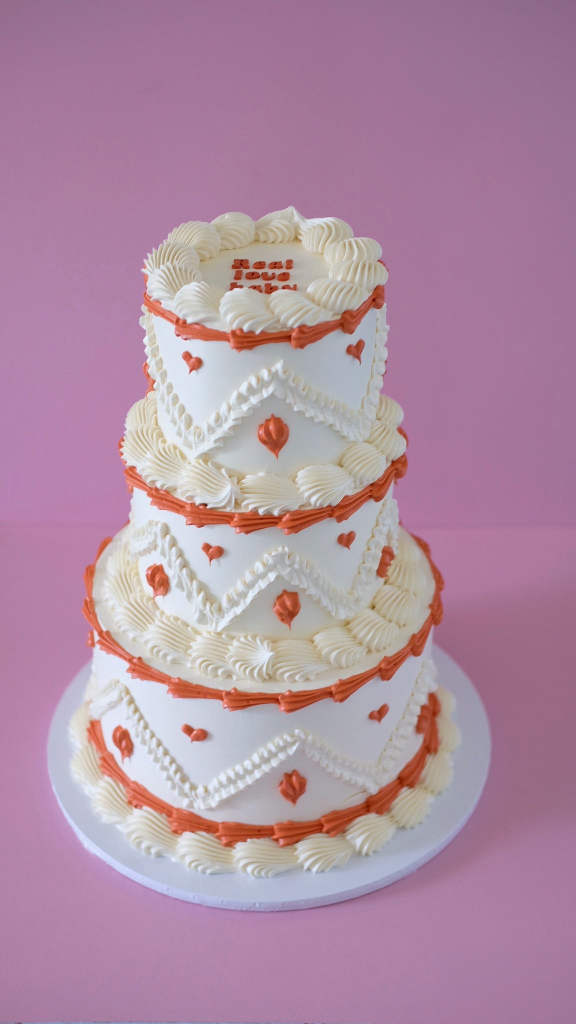 Bohemian Round Vintage Cake | 3 Tier