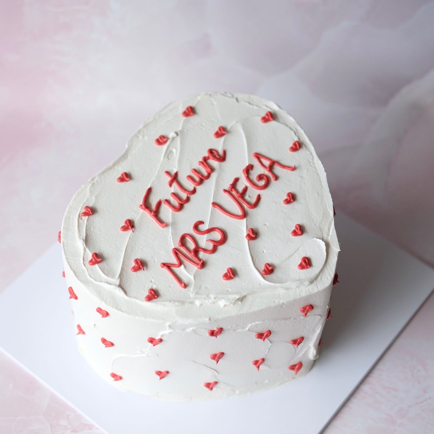 Mini Hearts on Heart Vintage Cake