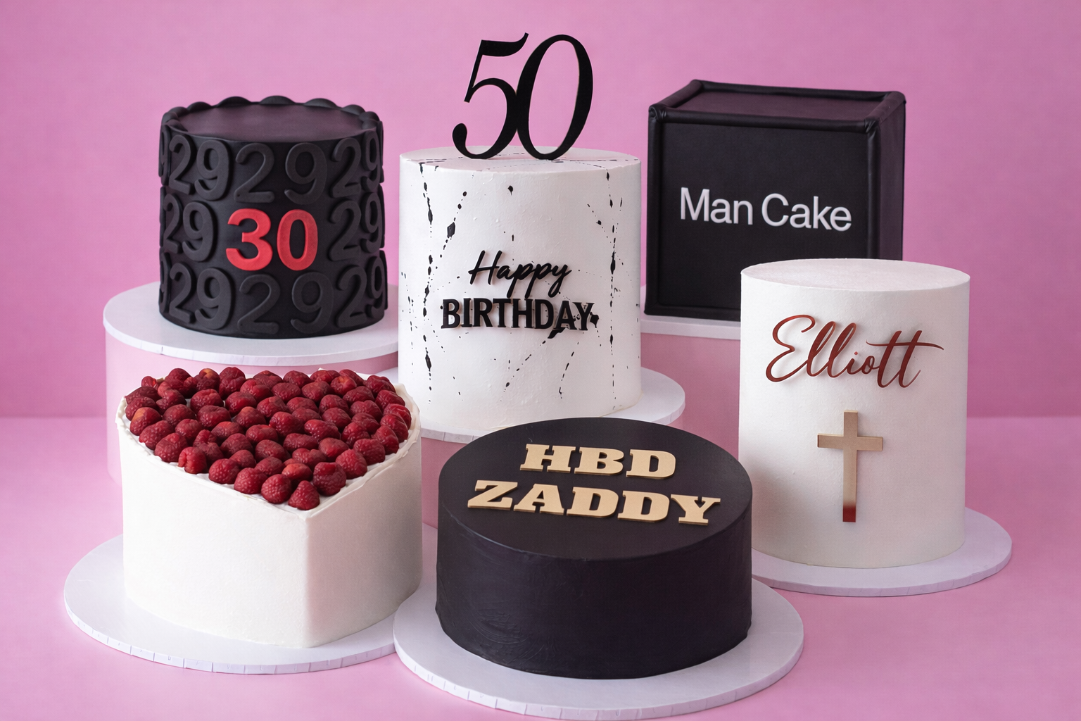 minimal custom cakes brisbane