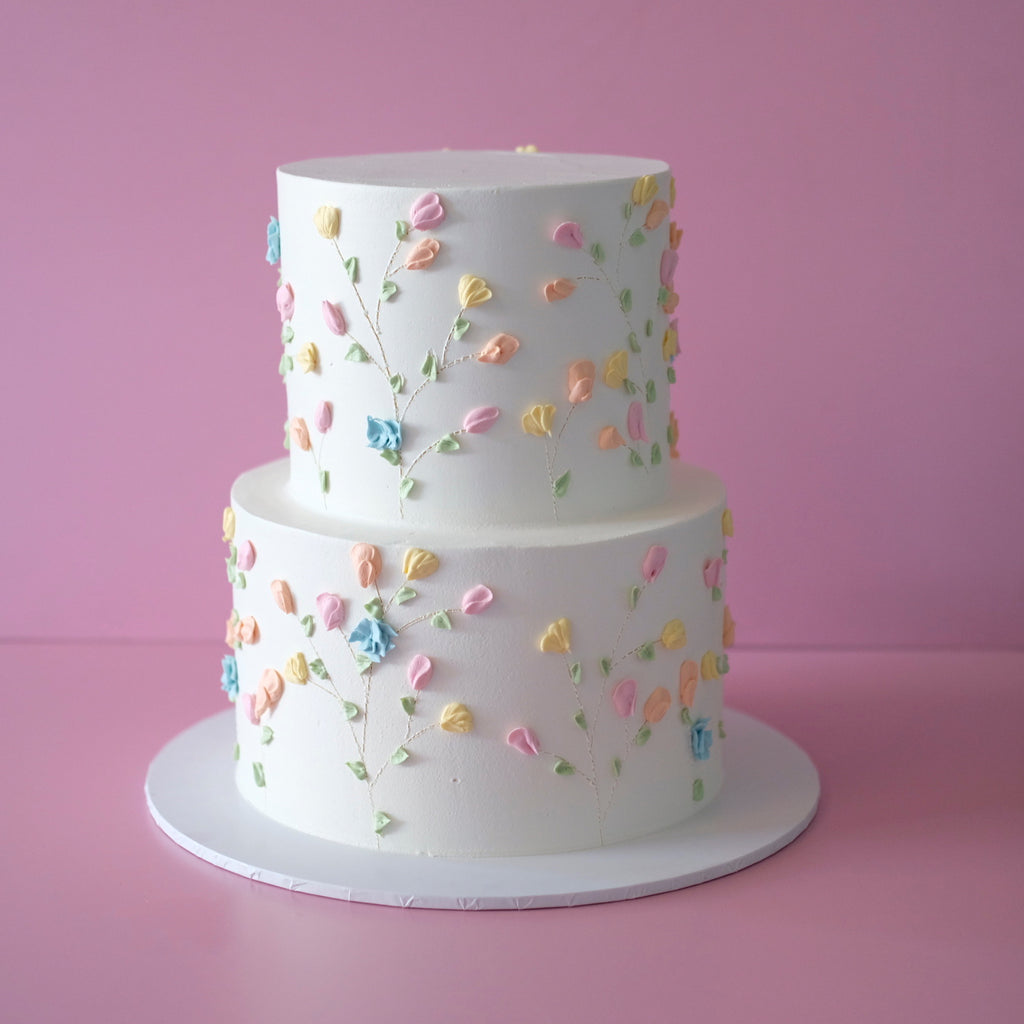 Wild Petal Bloom | 2 Tier Round Cake