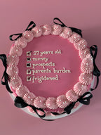 Vintage Round Cake | Pride and Prejudice