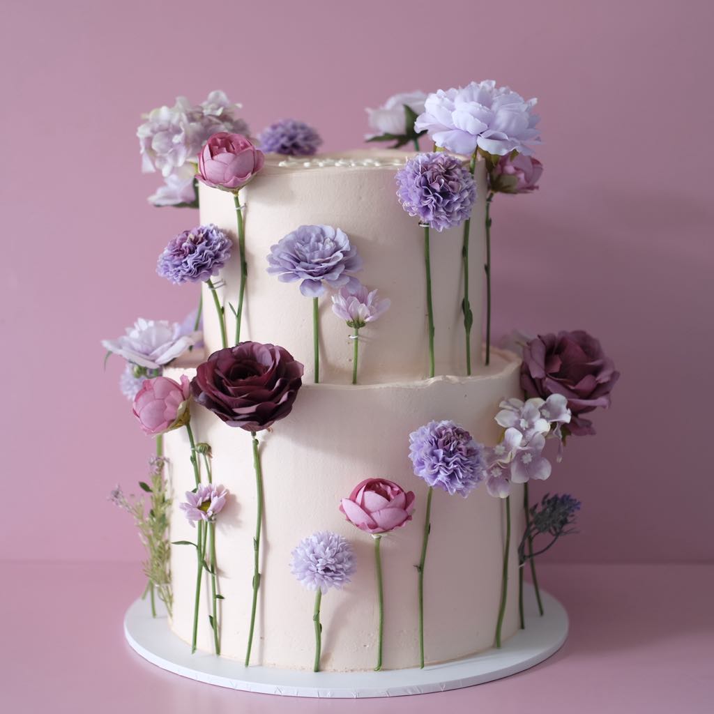 Wildflower Bloom | 2 Tier Round Cake