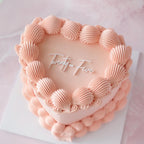 Basic Vintage Heart Cake | Monochrome