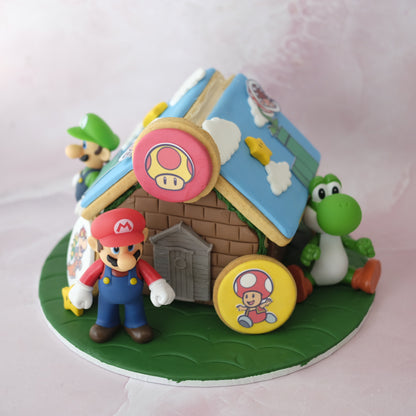 Nintendo Inspired Gingerbread or Shortbread House