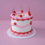 Vintage Round Cake | Sprinkle-tastic and Cherries