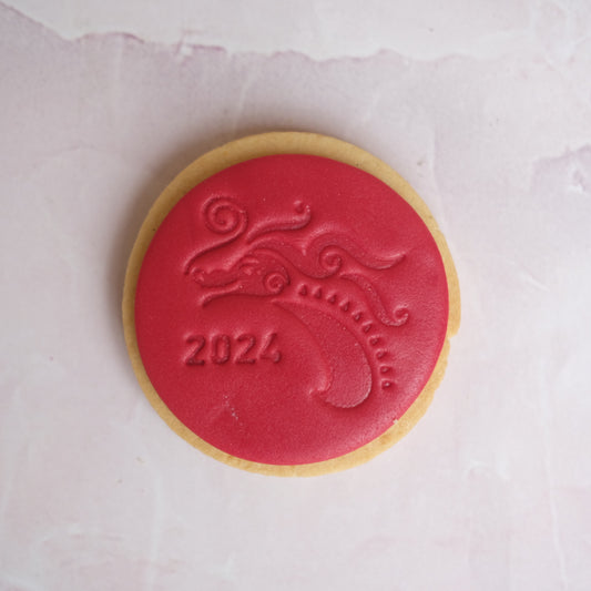 Dragon Head Lunar New Year Sugar Cookie Individual