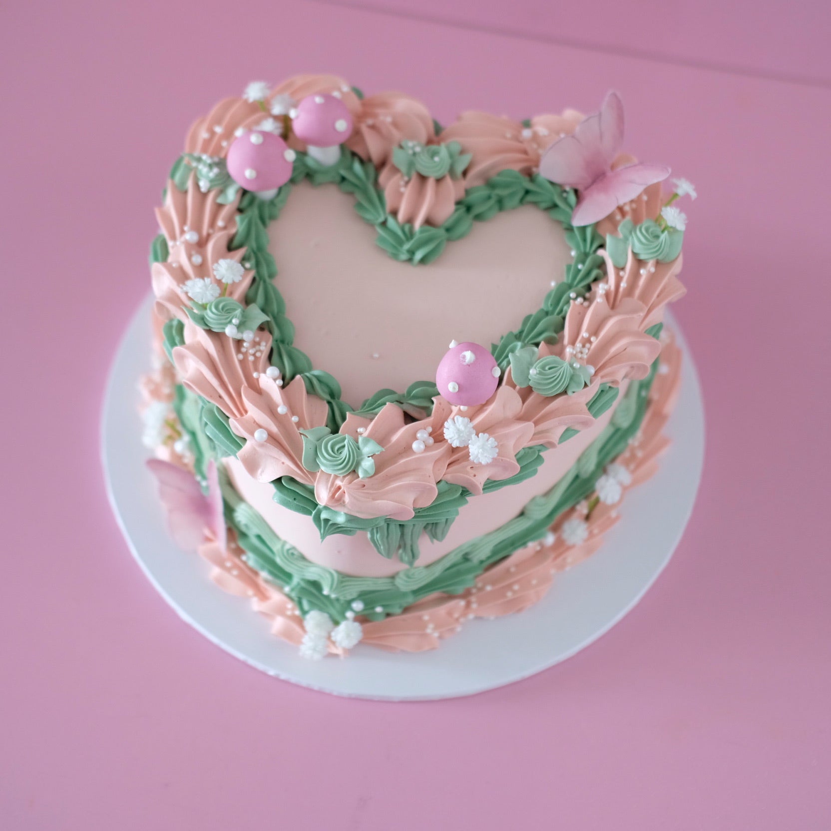 Vintage Heart Cake | Fairy Theme