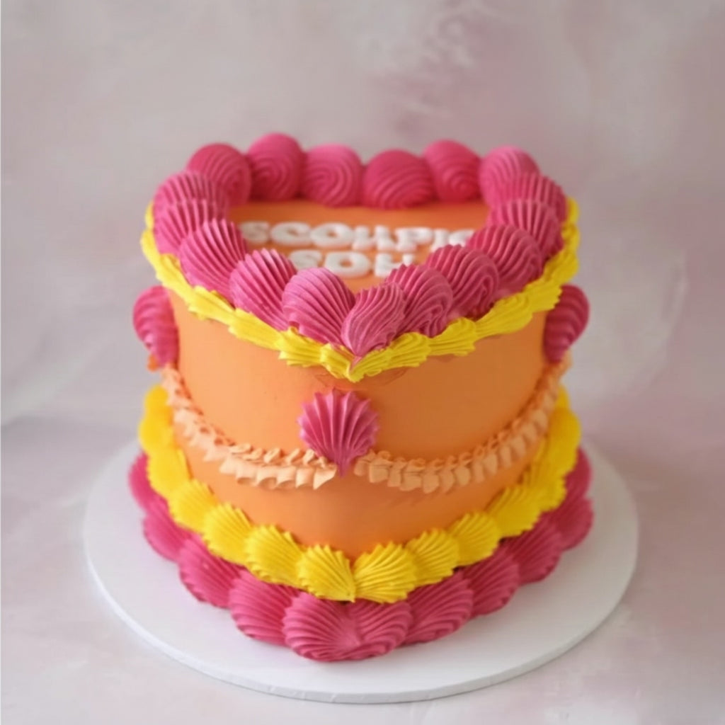 Vintage Heart Cake | Classic Polychrome