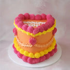 Vintage Heart Cake | Classic Polychrome