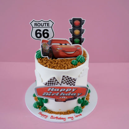 Lightning McQueen “Route 66” Cars | Themed Novelty Cake
