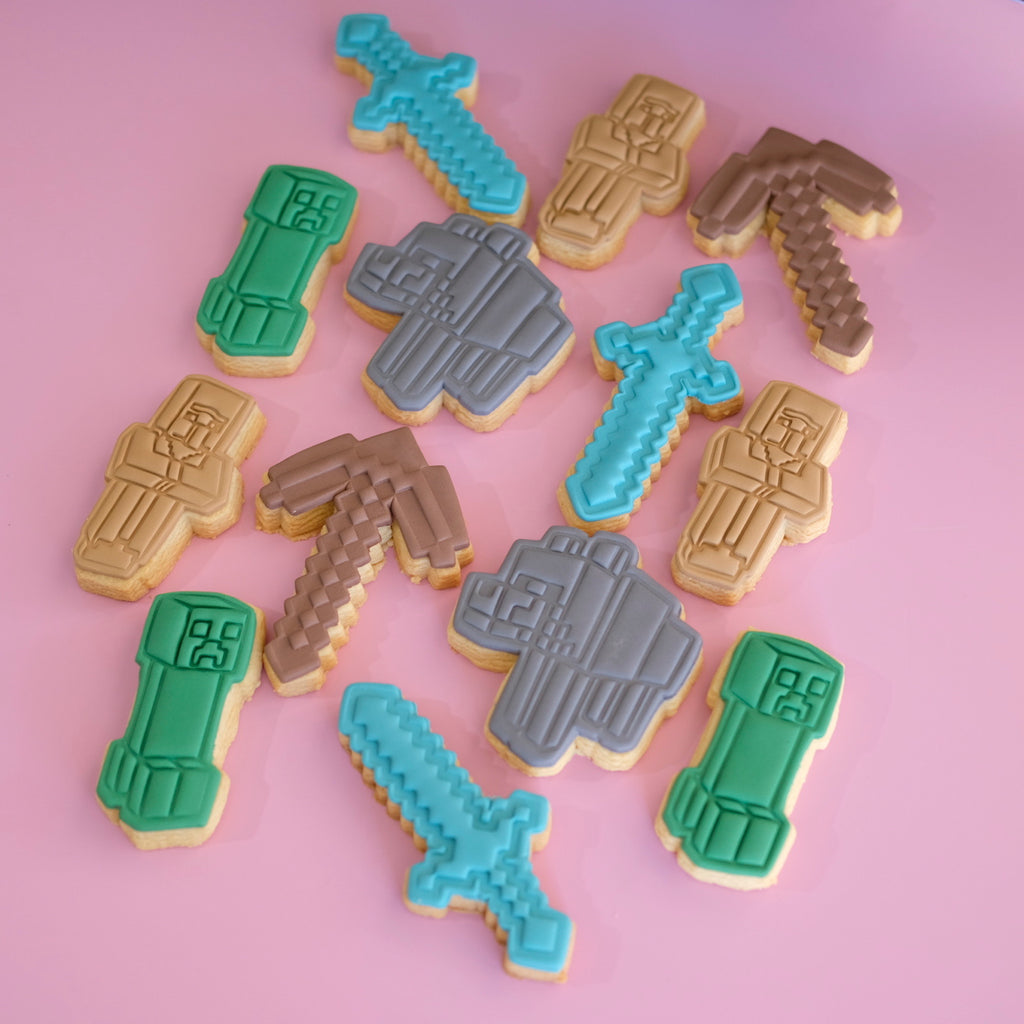 Assorted Minecraft | Fondant Sugar Cookies