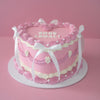 Vintage Heart Cake | Pearl White & Coquette / 3-Tone