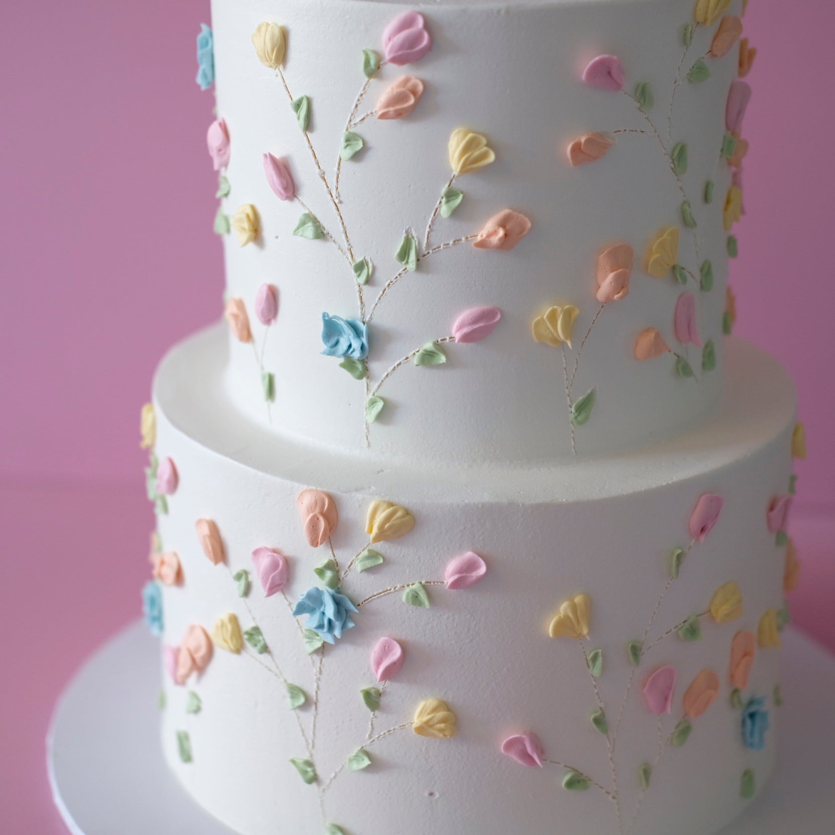 Wild Petal Bloom | 2 Tier Round Cake