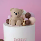 Furry Bear & Balloon Cake