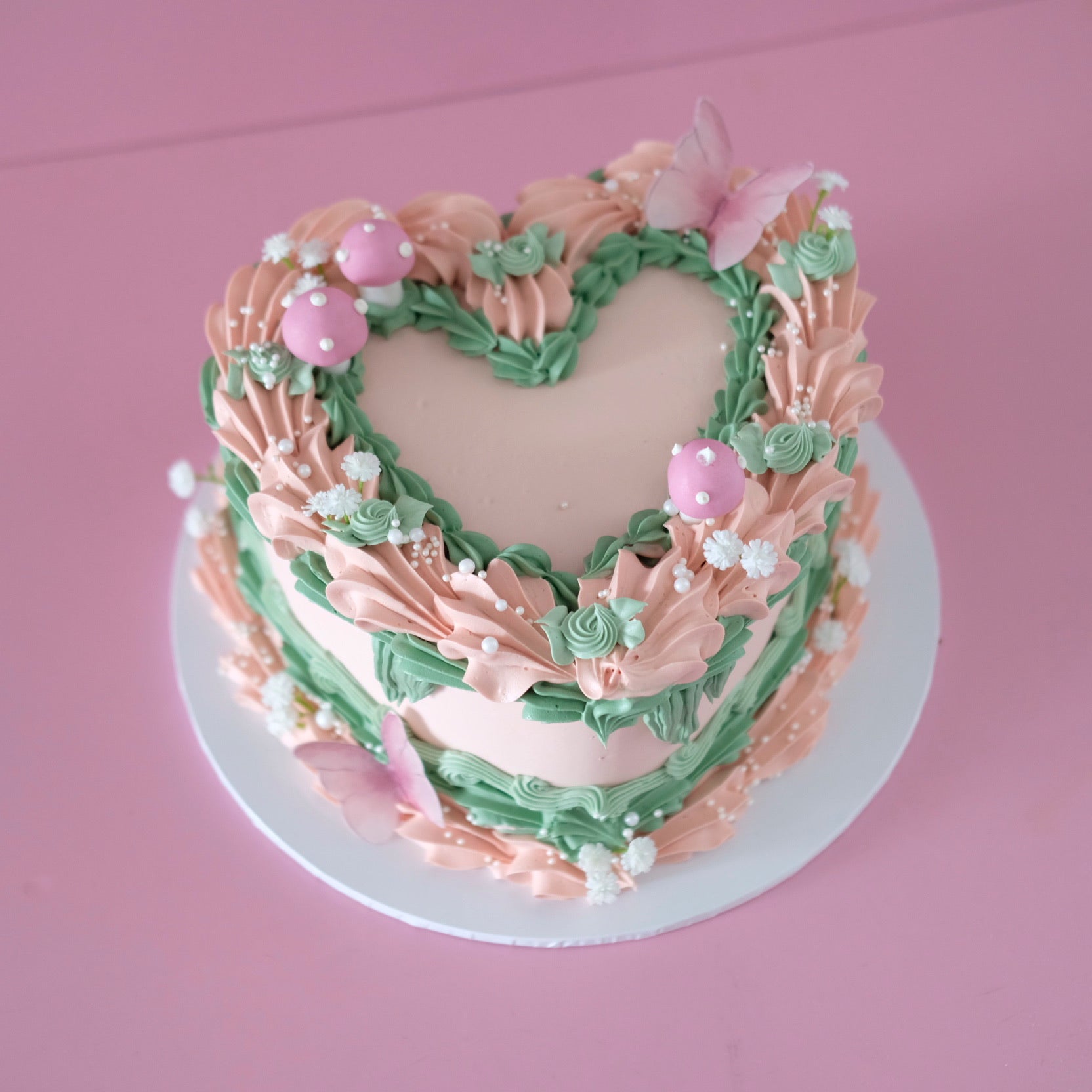 Vintage Heart Cake | Fairy Theme