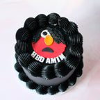 Vintage Round Cake | Emo Elmo Theme