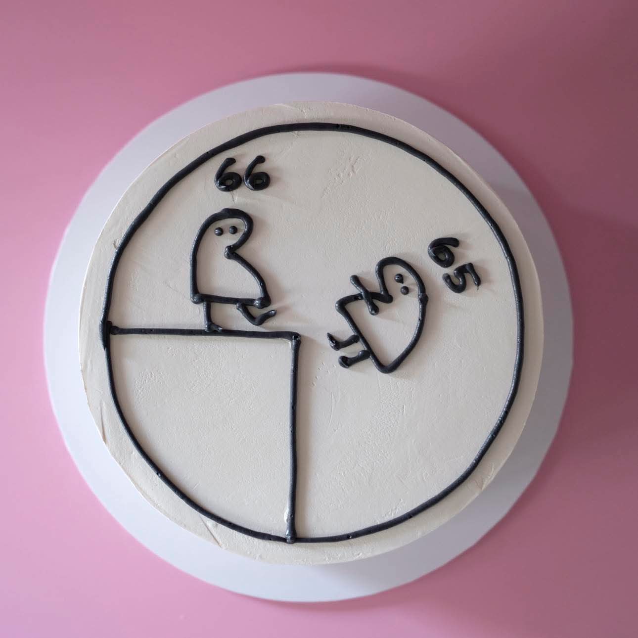 See Ya Later Decade Comic Round Buttercream | Doodle Cake