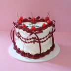 Lulu Lace Vintage Heart Cake | Cherries & Coquette