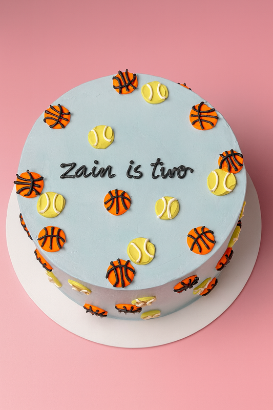 Basketball & Tennis | Doodle Cake