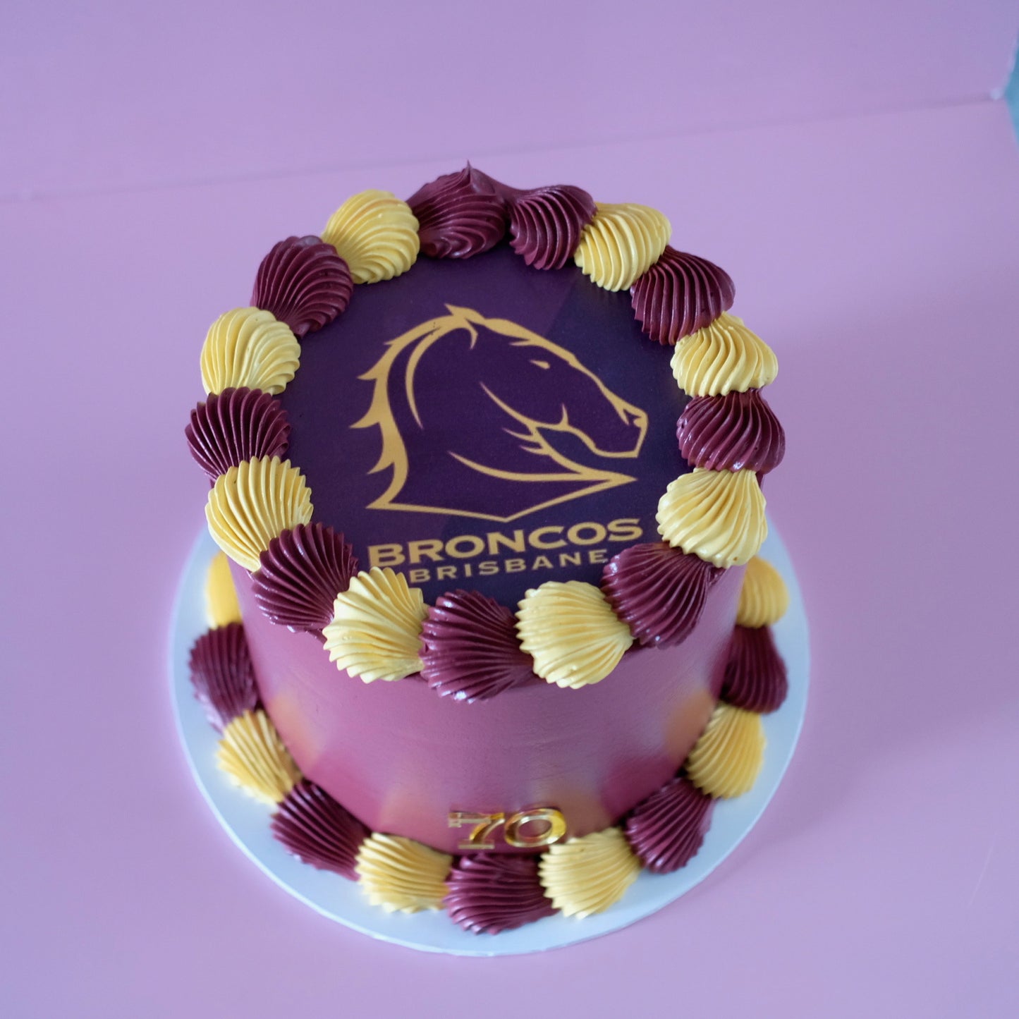 Vintage Round Cake | Brisbane Broncos