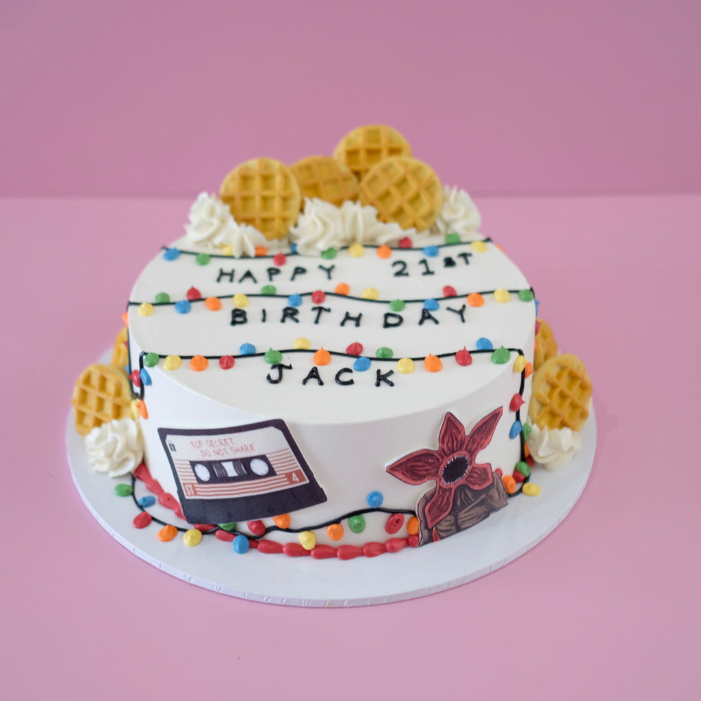 Stranger Things Retro Waffle | Themed Cake
