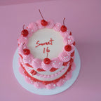 Vintage Round Cake | Sprinkle-tastic and Cherries