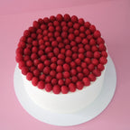 Fresh Raspberry White Cake