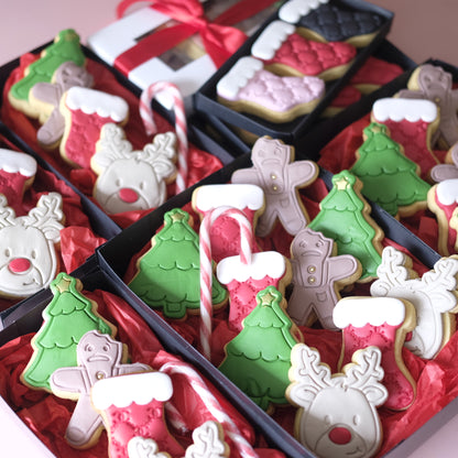 Christmas Cookies Gift Box, 10 Pack