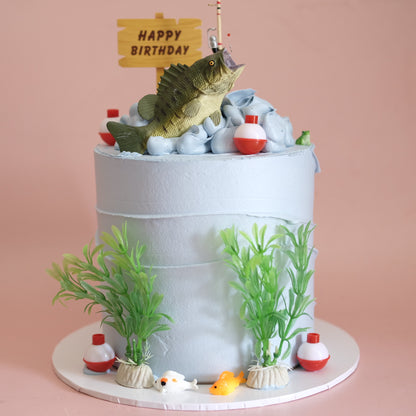 Fishing Surprise Money Cake