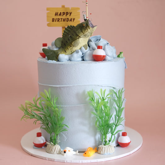 Fishing Surprise Money Cake