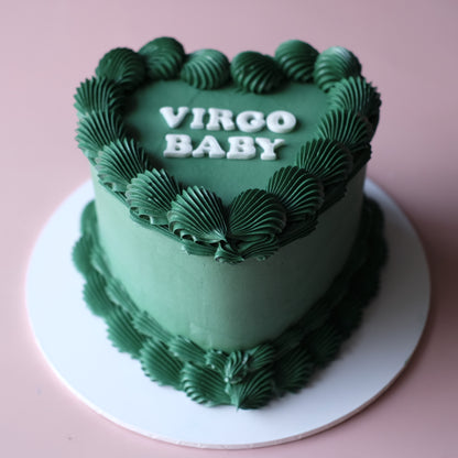 Vintage Heart Cake | Monochrome / Bold Text