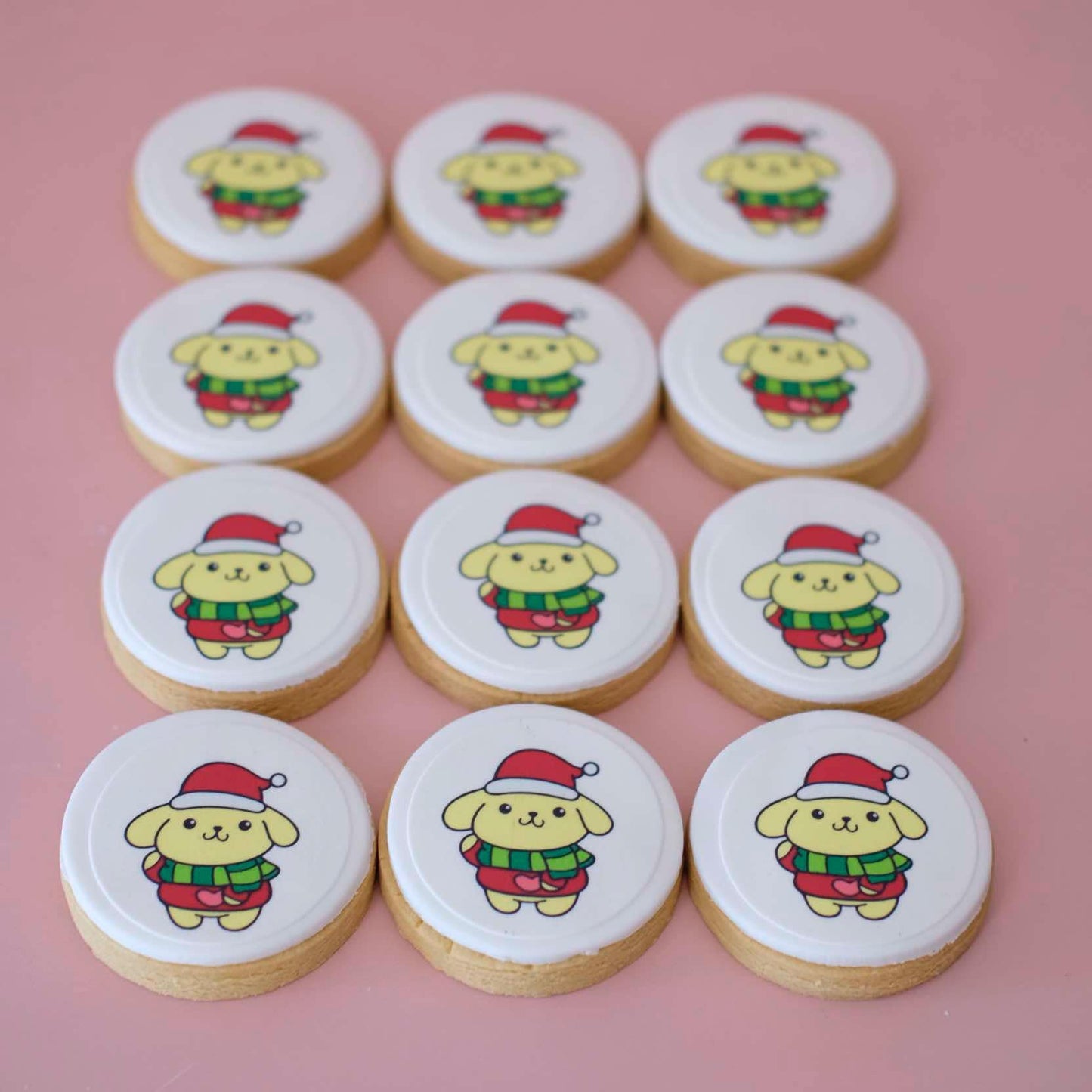 Pompompurin - Sanrio | Christmas Fondant Sugar Cookies