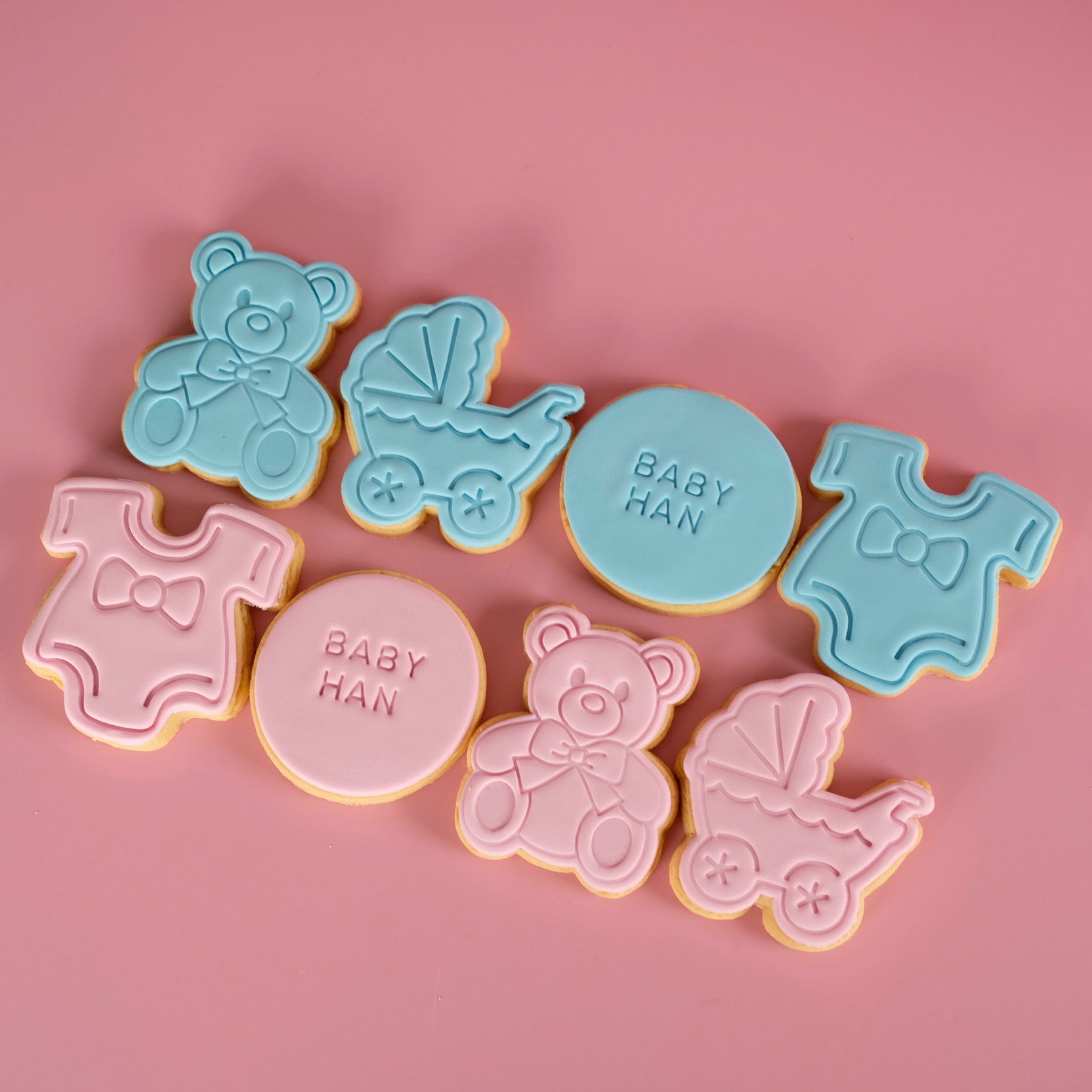Assorted Bear Baby Shower | Fondant Sugar Cookies