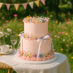 Enchanted Round Coquette Vintage Cake | 2 Tiers