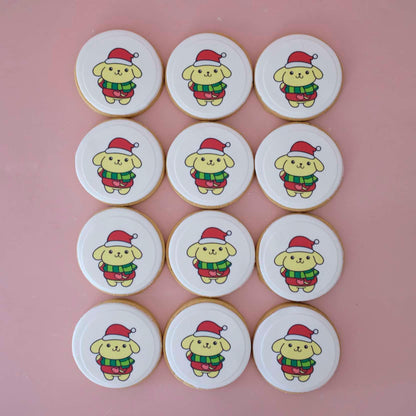 Pompompurin - Sanrio | Christmas Fondant Sugar Cookies