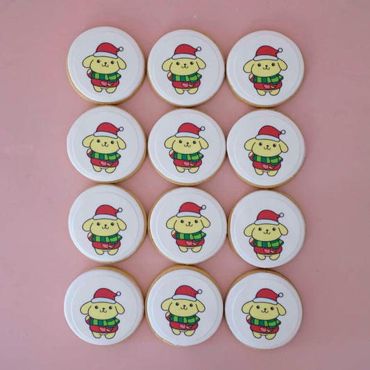 Pompompurin - Sanrio | Christmas Fondant Sugar Cookies