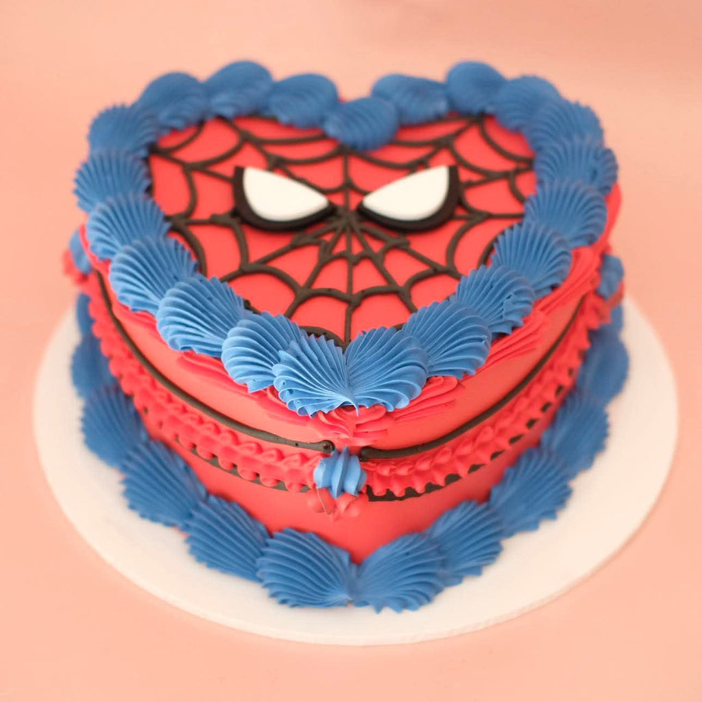 Spiderman Vintage Heart Cake