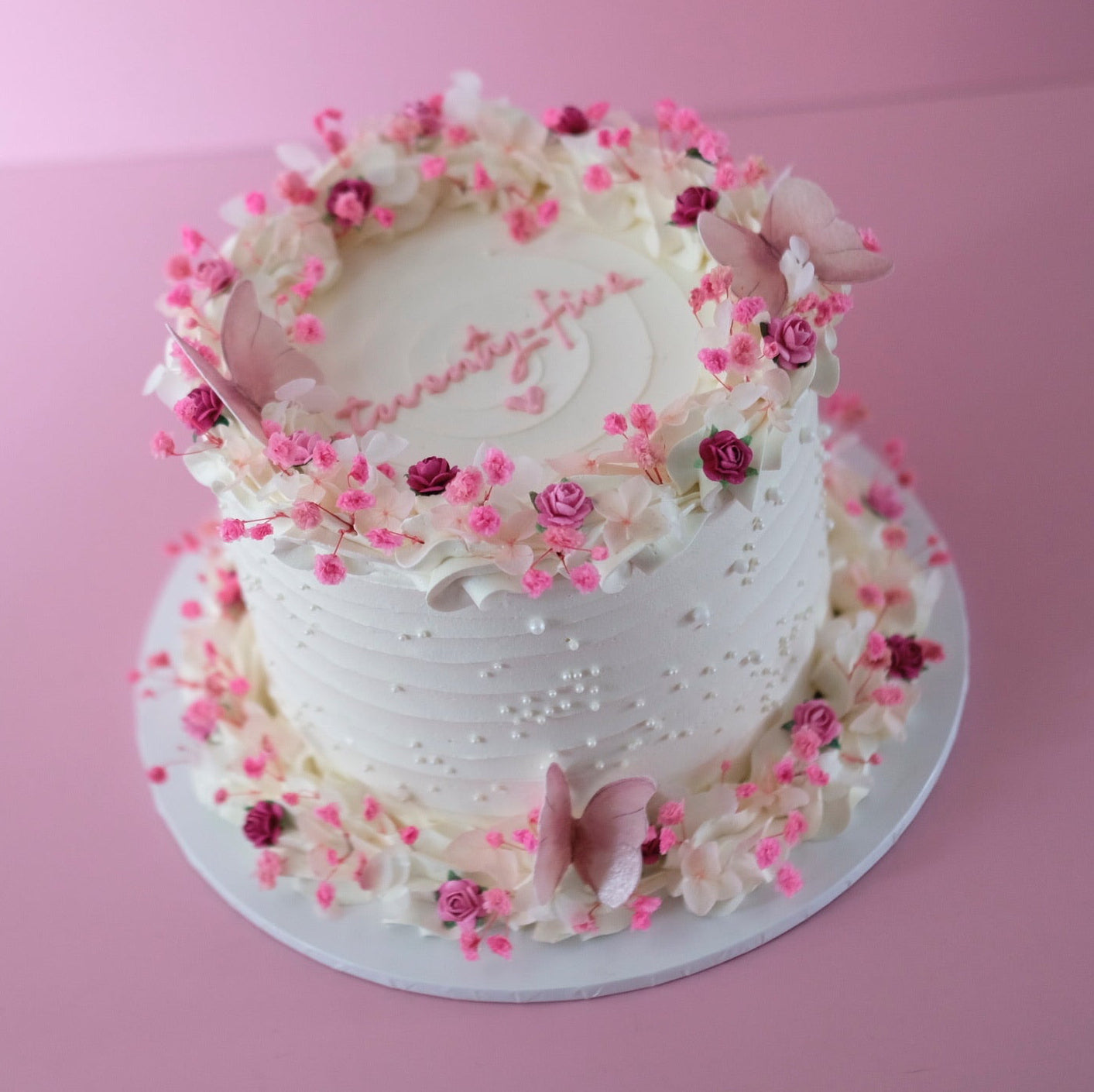 Enchanted Round Vintage Cake | PINK