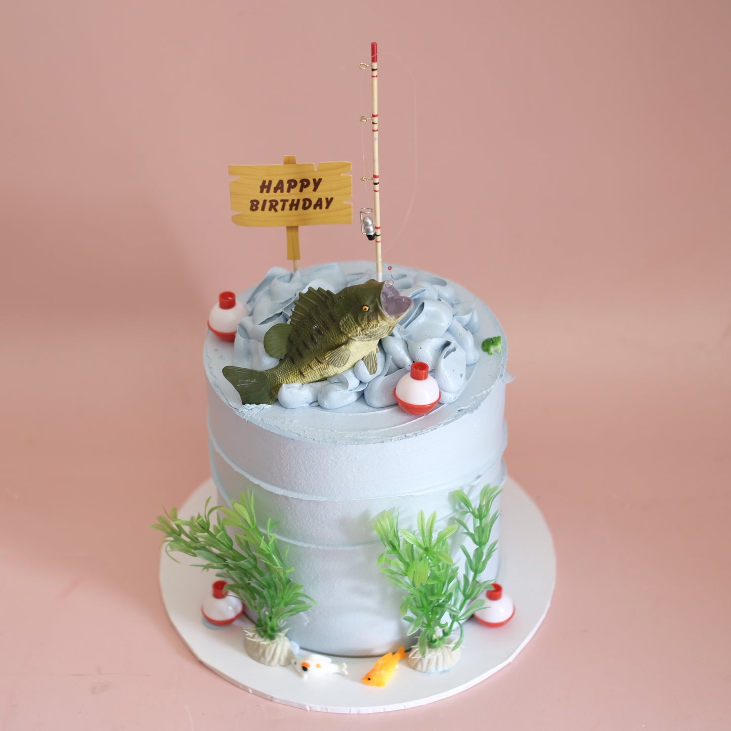 Fishing Surprise Money Cake