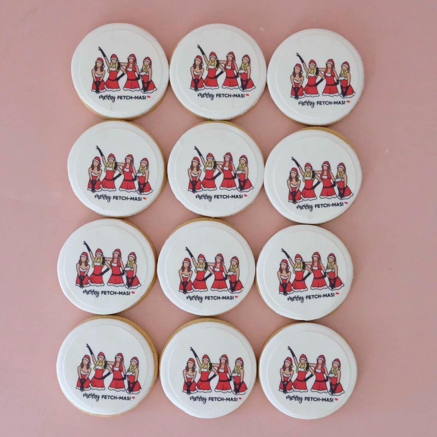 Jingle Bell Rock - Mean Girls | Christmas Fondant Sugar Cookies