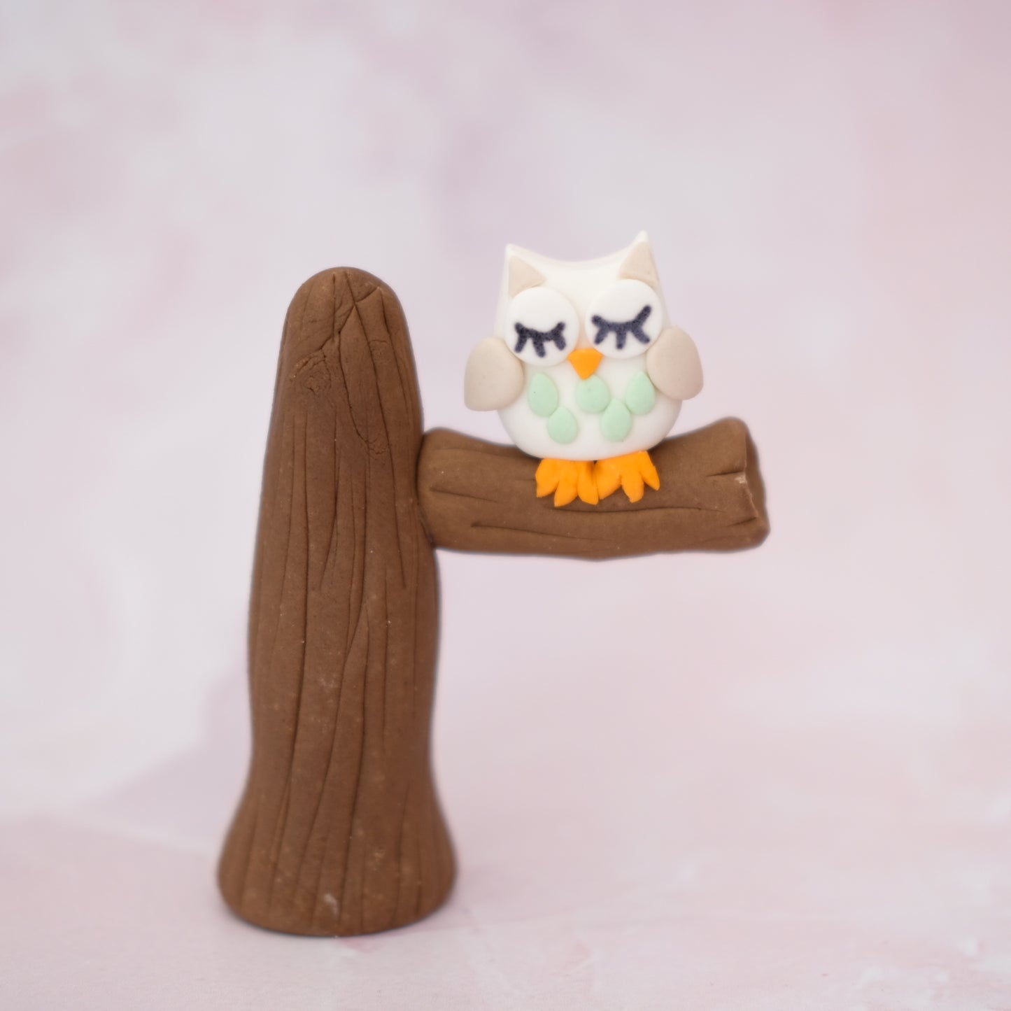 Owl Tree Woodland Sugar Fondant Cake Topper