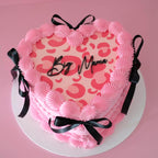 Vintage Heart Cake | Animal Print & Coquette