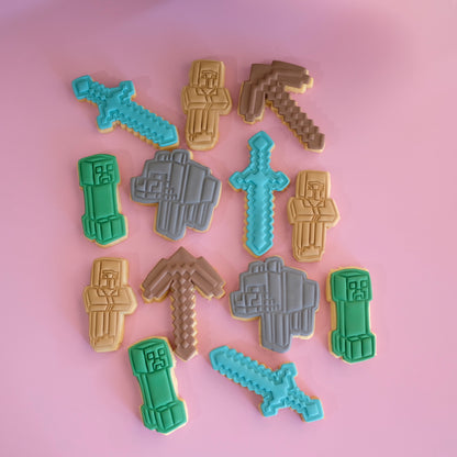 Assorted Minecraft | Fondant Sugar Cookies