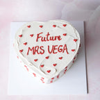 Mini Hearts on Heart | Doodle Cake