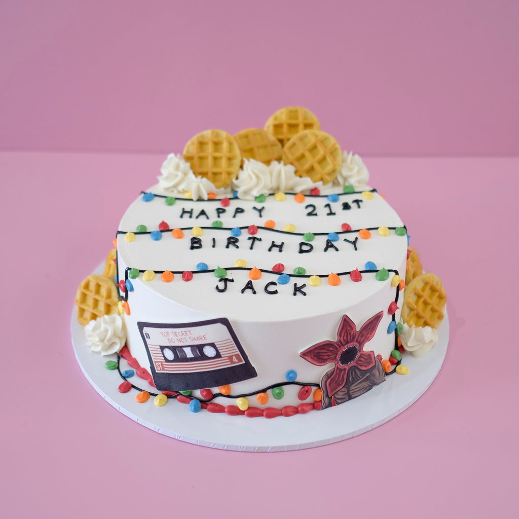 Stranger Things Retro Waffle | Themed Cake
