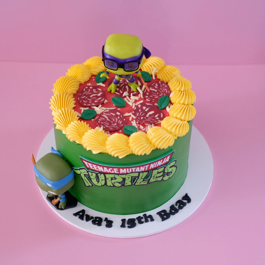 Teenage Mutant Ninja Turtle Pizza Party | Themed Novelty Cake